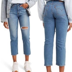 Levi’s Wedgie Straight Leg Ankle Jean in Jive Tone
